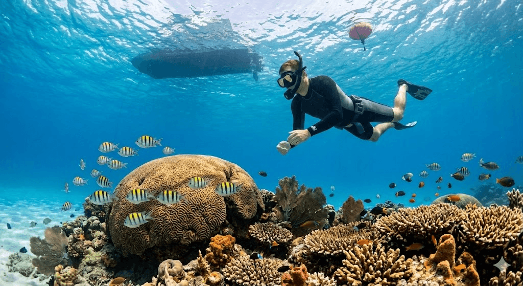 Snorkel + fishing sea tour
