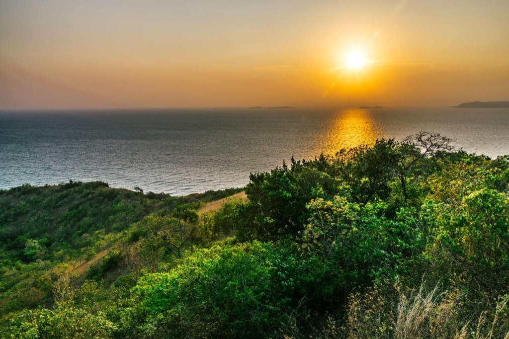 Windmill viewpoint at golden hour