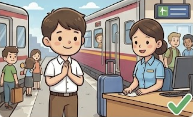 Do: stay calm and greet politely in public